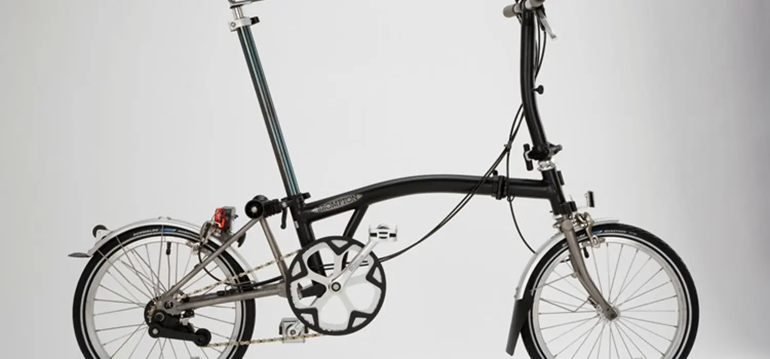 Brompton bike unfolded